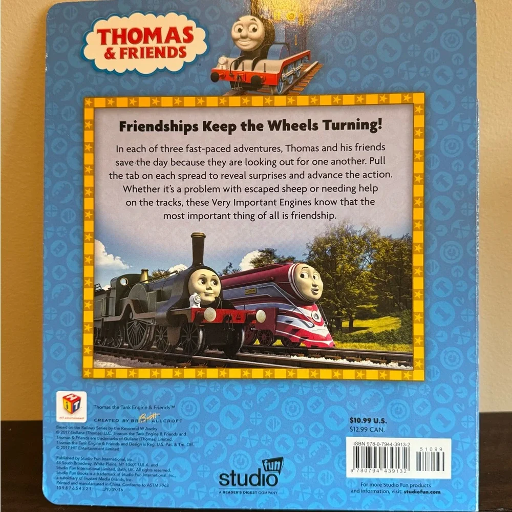 Brand New! Thomas & Friends - Friends on the Move Tabs Book